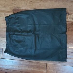 Concepts vintage genuine leather pencil skirt